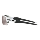 Image of Oakley Flak 2.0 XL Prizm Polarised Sunglasses - Polished White Frame/Prizm Black Polarized Lens