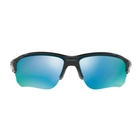 Image of Oakley Flak Draft Prizm Deep Water Polarised Sunglasses - Polished Black / Prizm Deep Water Polarised