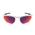 Image of Oakley Flak Jacket XLJ Men's Polarized Sunglasses - Polished White / Prizm Road