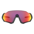 Image of Oakley Flight Jacket Prizm Road Glasses - Matte Black Frame/Prizm Road Black Lens