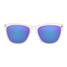 Image of Oakley Frogskins Men's Sunglasses - Polished Clear Frame/Violet Iridium Lens