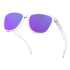 Image of Oakley Frogskins Men's Sunglasses - Polished Clear Frame/Violet Iridium Lens
