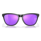 Image of Oakley Frogskins Prizm Sunglasses - Matte Black Frames / PRIZM Violet Lens