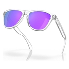 Image of Oakley Frogskins Prizm Sunglasses - Polished Clear Frame/PRIZM Violet Lens