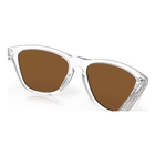 Image of Oakley Frogskins Prizm Sunglasses - Polished Clear Frame/PRIZM Violet Lens