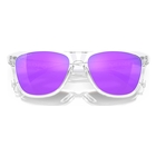 Image of Oakley Frogskins Prizm Sunglasses - Polished Clear Frame/PRIZM Violet Lens