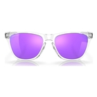 Image of Oakley Frogskins Prizm Sunglasses - Polished Clear Frame/PRIZM Violet Lens