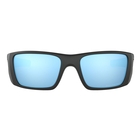 Image of Oakley Fuel Cell Polarized Sunglasses - Matte Black Frame/Prizm Deep Blue Polarized Lens