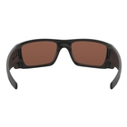 Image of Oakley Fuel Cell Polarized Sunglasses - Matte Black Frame/Prizm Deep Blue Polarized Lens