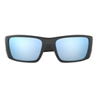 Image of Oakley Fuel Cell Polarized Sunglasses - Matte Black Frame/Prizm Deep Blue Polarized Lens