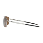 Image of Oakley Gauge 8 L Polarised Sunglasses - Polished Chrome/Tungsten Iridium Polarised