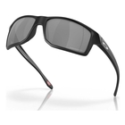 Image of Oakley Gibston Polarized Sunglasses - Matte Black Frame / Prizm Black Polarized Lens