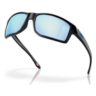 Image of Oakley Gibston Polarized Sunglasses - Matte Black Frame / Prizm Deep Water Polarized Lens