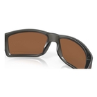 Image of Oakley Gibston Polarized Sunglasses - Matte Grey Smoke Frame / Prizm Tungsten Polarized Lens