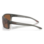 Image of Oakley Gibston Polarized Sunglasses - Matte Grey Smoke Frame / Prizm Tungsten Polarized Lens