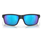 Image of Oakley Gibston Polarized Sunglasses - Matte Black Frame / Prizm Sapphire Polarized Lens