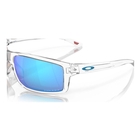 Image of Oakley Gibston Sunglasses - Polished Clear Frame / Prizm Sapphire Lens