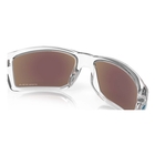 Image of Oakley Gibston Sunglasses - Polished Clear Frame / Prizm Sapphire Lens