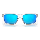 Image of Oakley Gibston Sunglasses - Polished Clear Frame / Prizm Sapphire Lens