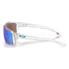 Image of Oakley Gibston Sunglasses - Polished Clear Frame / Prizm Sapphire Lens