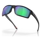 Image of Oakley Gibston Sunglasses - Matte Black Frame / Prizm Jade Lens
