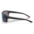 Image of Oakley Gibston Sunglasses - Matte Black Frame / Prizm Jade Lens