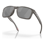 Image of Oakley Holbrook Prizm Polarized Sunglasses - Woodgrain Frame/Prizm Black Polarized Lens