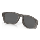 Image of Oakley Holbrook Prizm Polarized Sunglasses - Woodgrain Frame/Prizm Black Polarized Lens