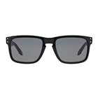 Image of Oakley Holbrook Sunglasses - Polished Black Frame/Grey Polarized Lens