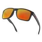 Image of Oakley Holbrook XL Prizm Ruby Glasses - Matte Black Frame/Prizm Ruby Lens