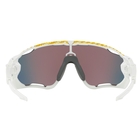 Image of Oakley Jawbreaker Prizm Road Tour De France Edition Sunglasses - White Frame/PRIZM Road Lens