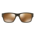 Image of Oakley Jupiter Squared Men's Polarized Sunglasses - Woodgrain Brown Frames/Prizm Tungsten Polarized Lens