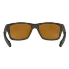 Image of Oakley Jupiter Squared Men's Polarized Sunglasses - Woodgrain Brown Frames/Prizm Tungsten Polarized Lens
