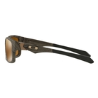 Image of Oakley Jupiter Squared Men's Polarized Sunglasses - Woodgrain Brown Frames/Prizm Tungsten Polarized Lens