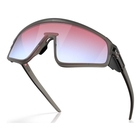 Image of Oakley Latch Panel Sunglasses - Matte Grey Smoke / Prizm Snow Sapphire Lens