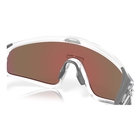 Image of Oakley Latch Panel Sunglasses - Matte Clear Frame / Prizm Violet Lens