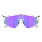Image of Oakley Latch Panel Sunglasses - Matte Clear Frame / Prizm Violet Lens