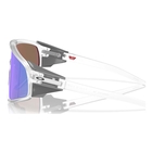 Image of Oakley Latch Panel Sunglasses - Matte Clear Frame / Prizm Violet Lens
