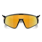Image of Oakley Latch Panel Sunglasses - Grey Smoke Frame / Prizm 24K Lens