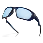 Image of Oakley Lateralis Polarized Sunglasses - Matte Transparent Blue Frame/Prizm Deep Water Lens