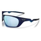 Image of Oakley Lateralis Polarized Sunglasses - Matte Transparent Blue Frame/Prizm Deep Water Lens