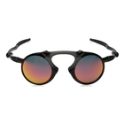 Image of Oakley Madman Polarized Sunglasses - Dark Carbon Frame/Ruby Iridium Polarized Lens
