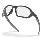 Image of Oakley Plazma Photochromic Sunglasses - Matte Carbon Frame / Photochromic Lens
