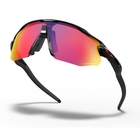 Image of Oakley Radar EV Advancer Prizm Glasses - Polsihed Black Frame / PRIZM Road Lens
