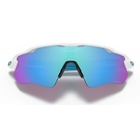 Image of Oakley Radar EV Path Prizm Sunglasses - Polished White Frames / PRIZM Sapphire Lens