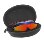 Image of Oakley Radar Range Men's Sunglasses - Jet Black Frame Plus G26 Iridium Lens, Clear Lens and Array Case