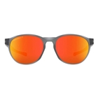 Image of Oakley Reedmace Prizm Polarized Sunglasses - Matte Grey Smoke Frame / Prizm Ruby Polarized Lens