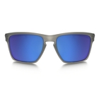 Image of Oakley Sliver XL Polarized Sunglasses - Matte Grey Frame / Sapphire Iridium Lens