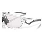 Image of Oakley Sphaera Photochromic Sunglasses - Matte Clear Frame / Clear to Black Iridium Photochromic Lens