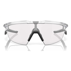Image of Oakley Sphaera Photochromic Sunglasses - Matte Clear Frame / Clear to Black Iridium Photochromic Lens